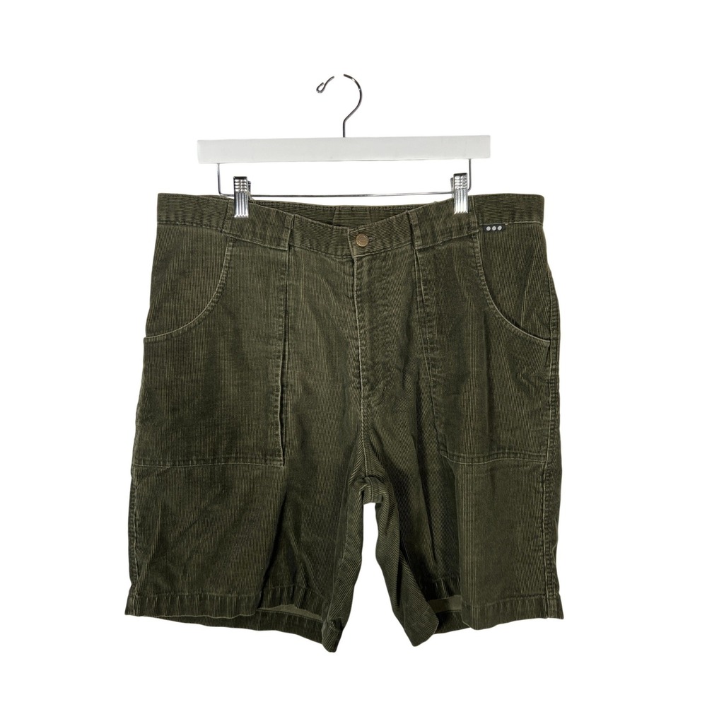 Y2K Vintage Westbeach Olive Green Corduroy Shorts Relaxed Fit Skate Gorpcore 38
